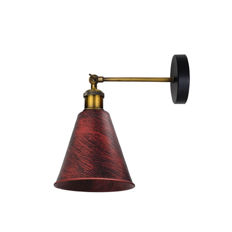 Vintage Industrial Wall Light Fitting Metal Cone Shape Shade Indoor~1173