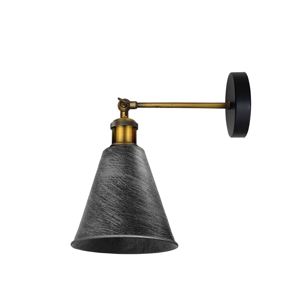 Vintage Industrial Wall Light Fitting Metal Cone Shape Shade Indoor~1173