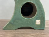 Ceramic Mantel Clock with Enclosed Face - Cornish Copper