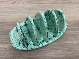 Toast Rack Speckled Green Glaze