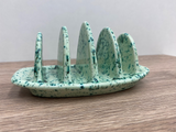 Toast Rack Speckled Green Glaze