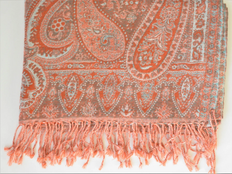 Handwoven Paisley Jamavar one of a kind limited edition designer Shawl