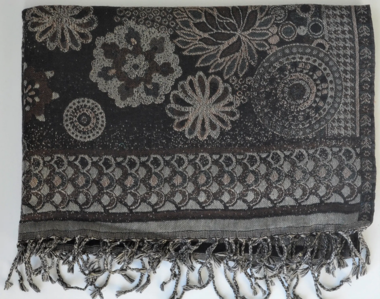 Handwoven Paisley Jamavar one of a kind limited edition designer Shawl