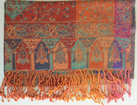 Handwoven Paisley Jamavar one of a kind limited edition designer Shawl