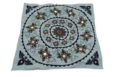 OMSutra Mandala Applique Boho Tapestry for Wall Decor