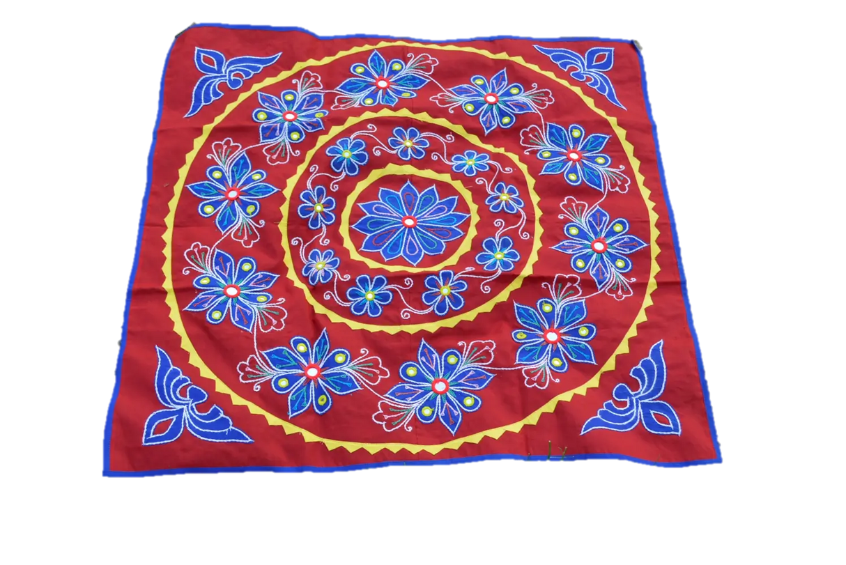 OMSutra Mandala Applique Boho Tapestry for Wall Decor