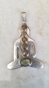 Silver Pendant - semi precious stone