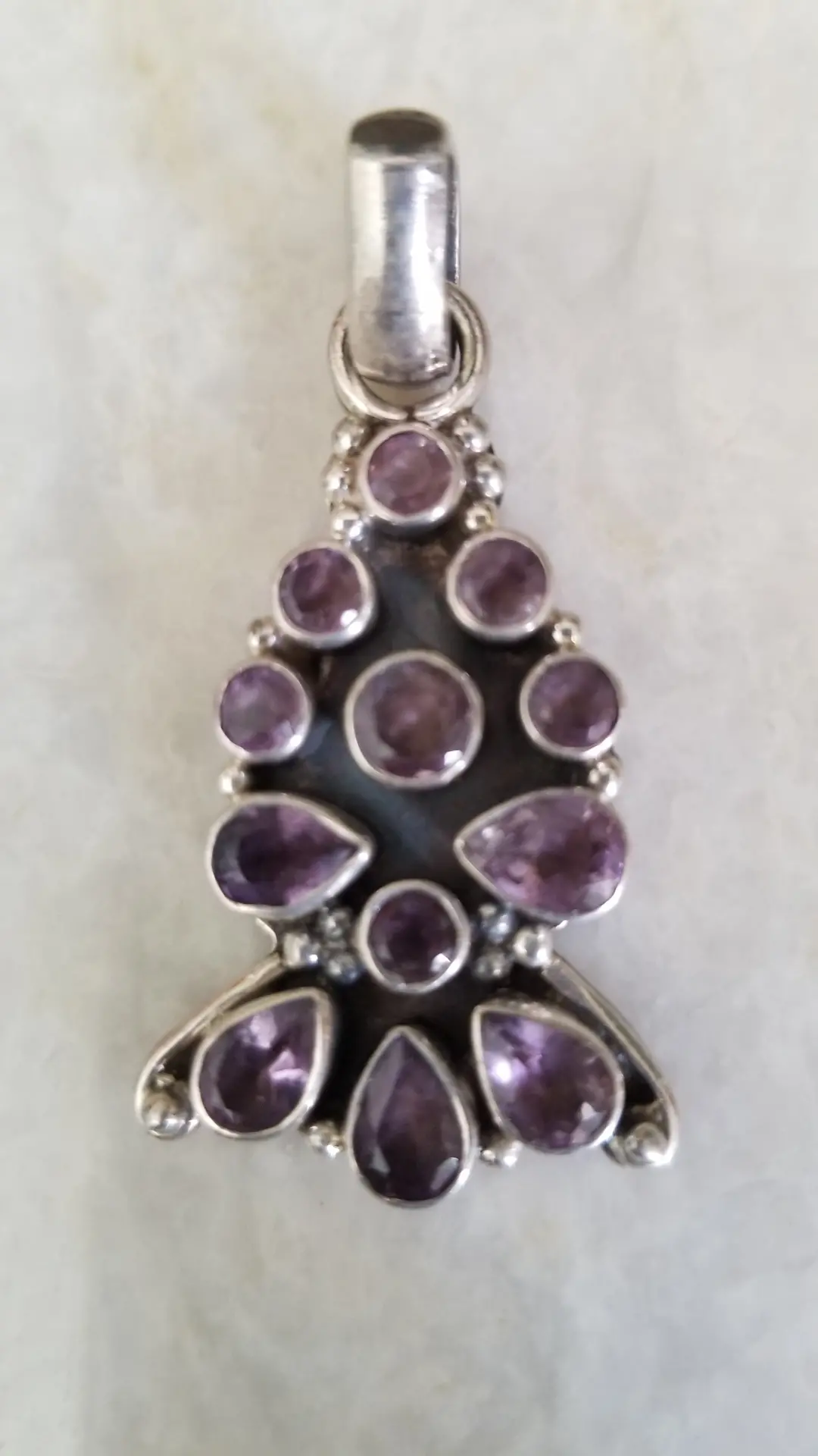 Silver Pendant - semi precious stone