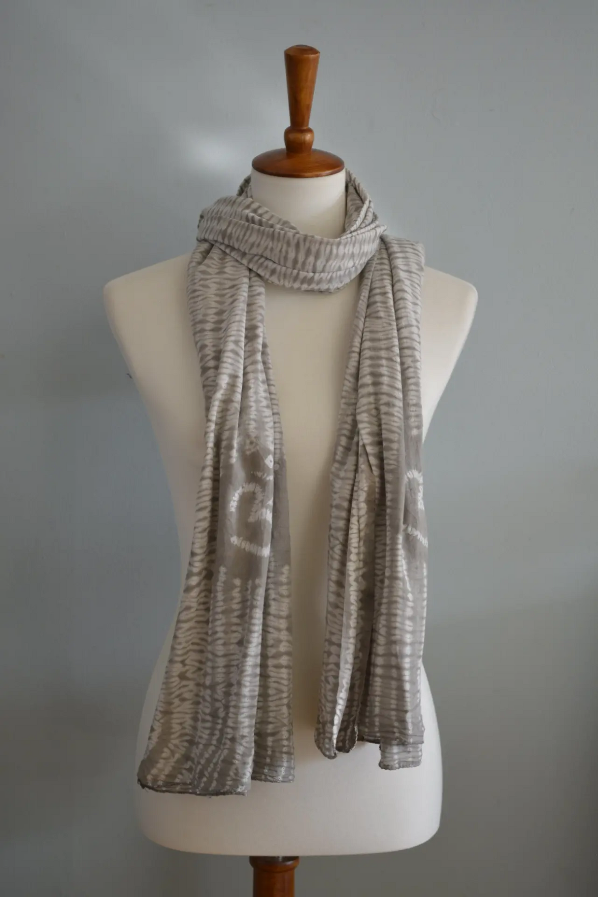 Naturally dyed cotton scarf