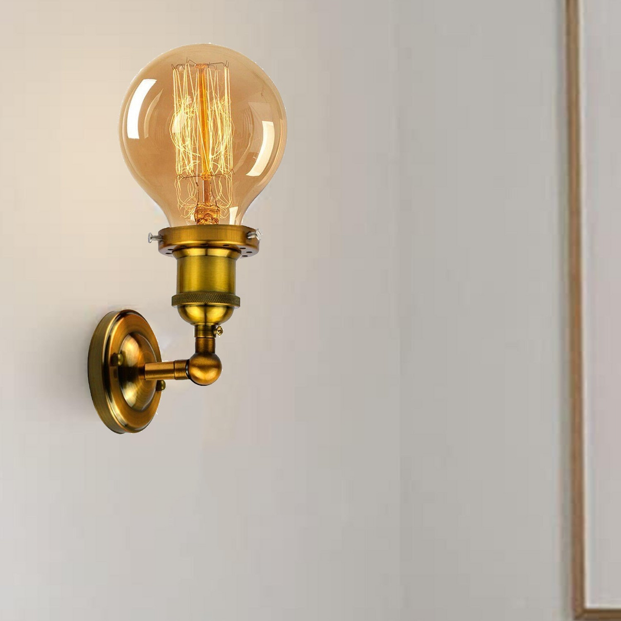 Vintage E27 Industrial Edison Wall Sconce Loft Retro Lamp Light Holder Set~2338