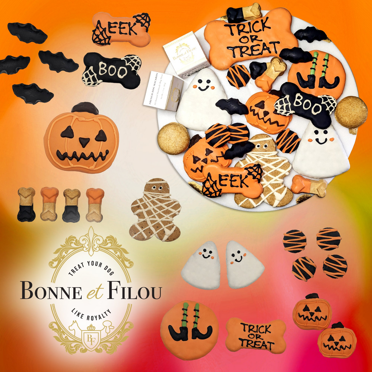 Halloween Themed Dog Treats Gift Box