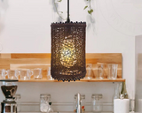 Rattan Pendant Shade Fits Existing Standard Pendant Lounge Bedroom Kitchen~1960