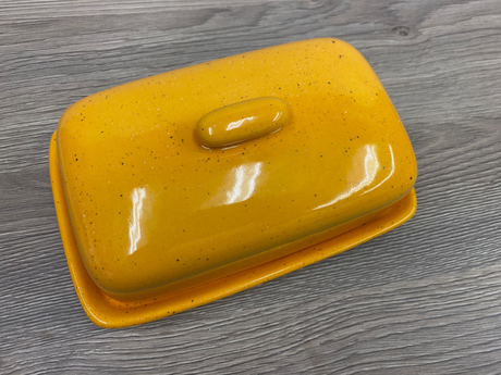 Yellow Butter Dish