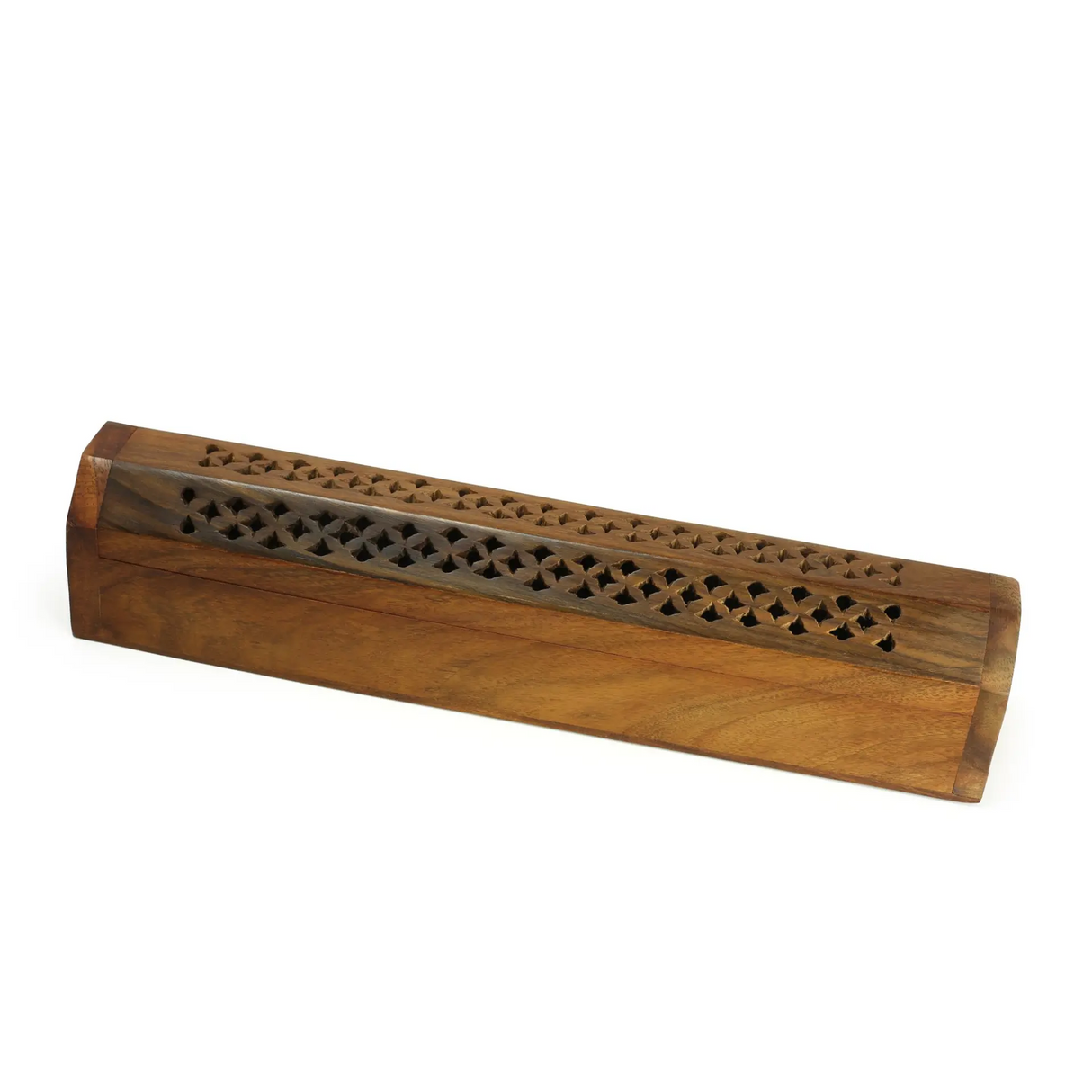 Incense Burner - Storage Wooden Box ~ Cutwork cover