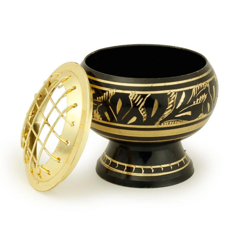 Black Brass Burner with Net Top