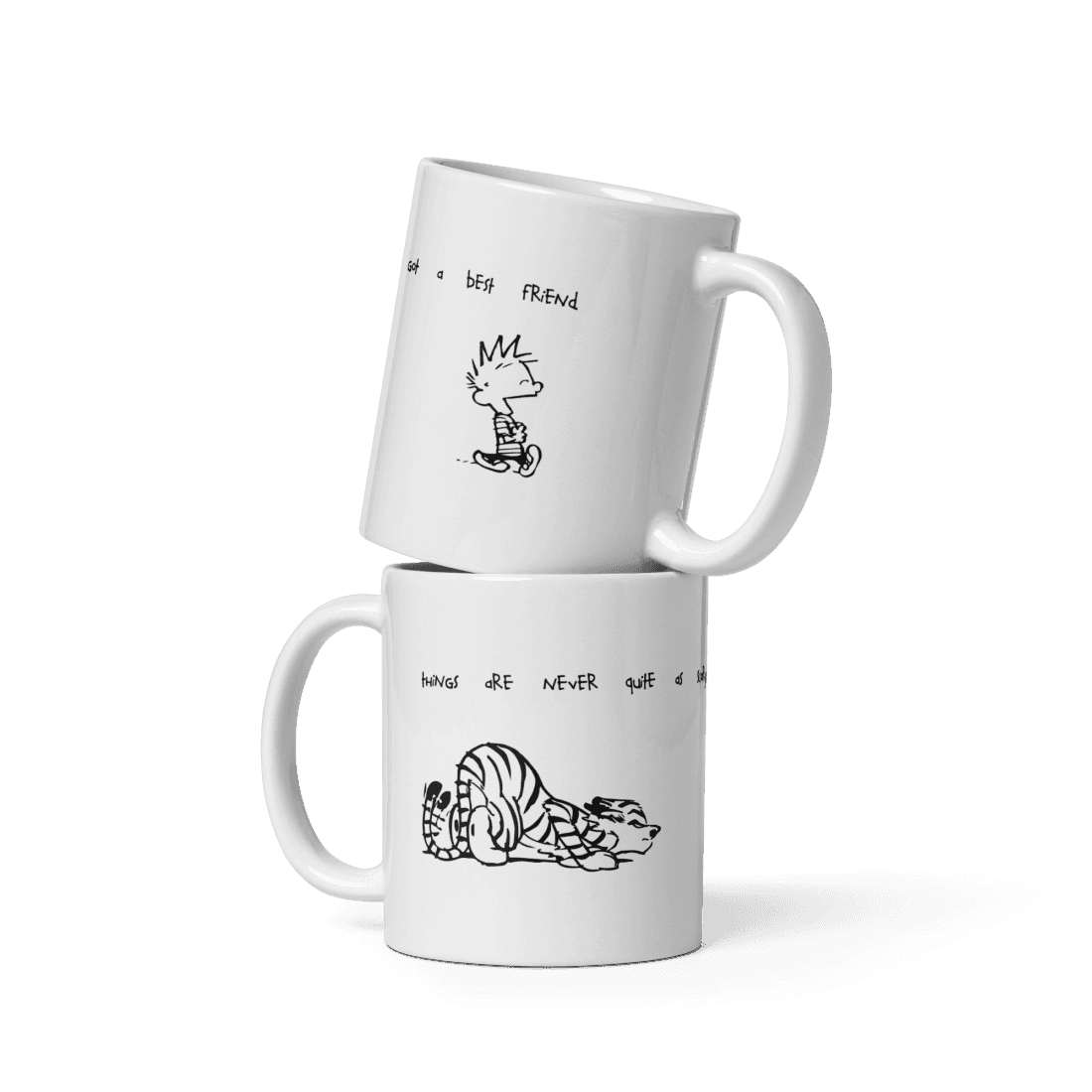 Calvin and Hobbes Best Friends Quote Mug