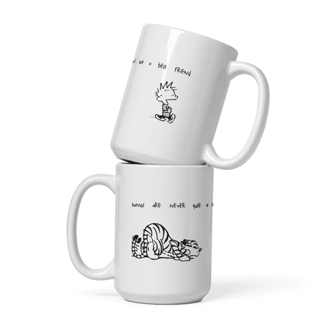 Calvin and Hobbes Best Friends Quote Mug