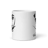 Salvador Dali Portrait Sketch Artwork Mug