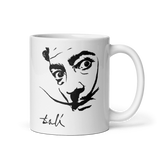 Salvador Dali Portrait Sketch Artwork Mug