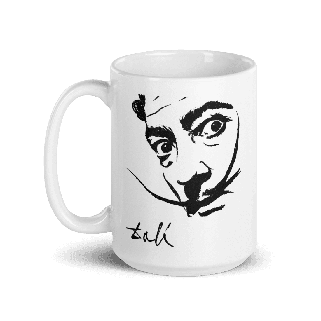 Salvador Dali Portrait Sketch Artwork Mug