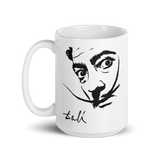 Salvador Dali Portrait Sketch Artwork Mug