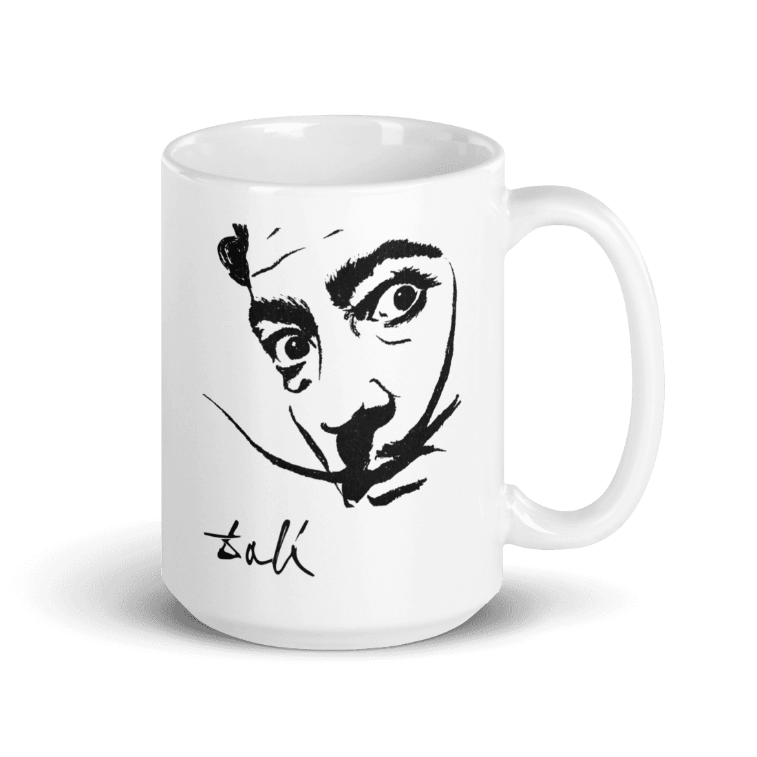 Salvador Dali Portrait Sketch Artwork Mug