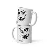 Salvador Dali Portrait Sketch Artwork Mug