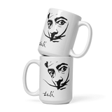 Salvador Dali Portrait Sketch Artwork Mug