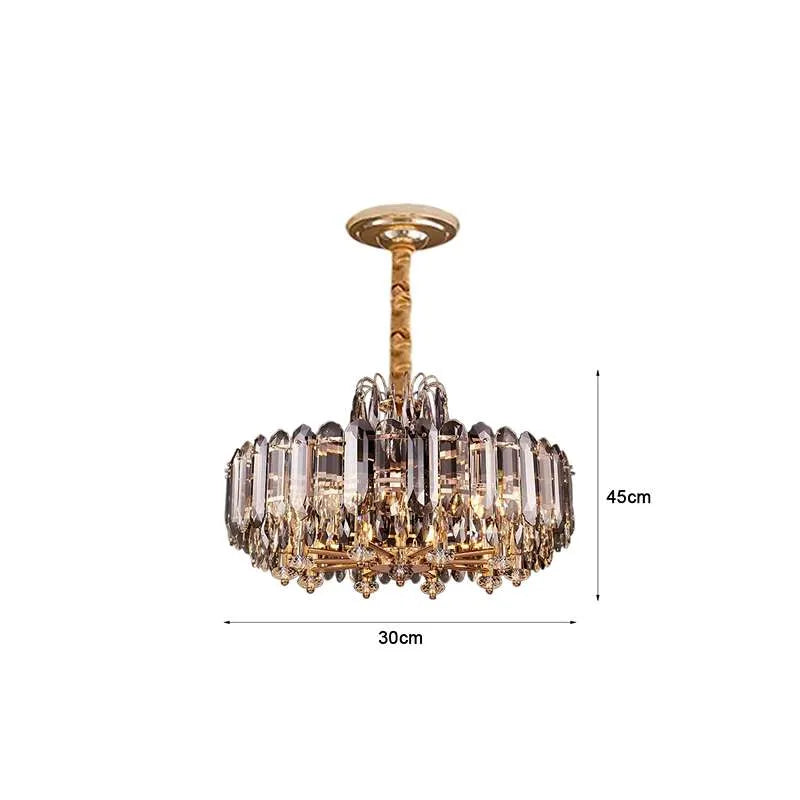 Crystal Chandeliers Ceiling Lights Hanging Suspension Multi-Layered Lights ~5009