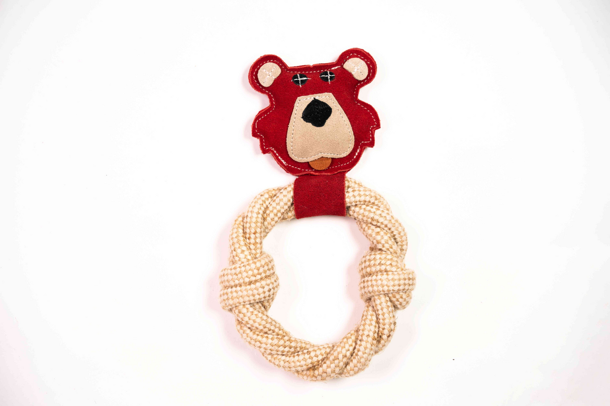 Bear & Rope Natural Dog Toy