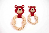 Bear & Rope Natural Dog Toy