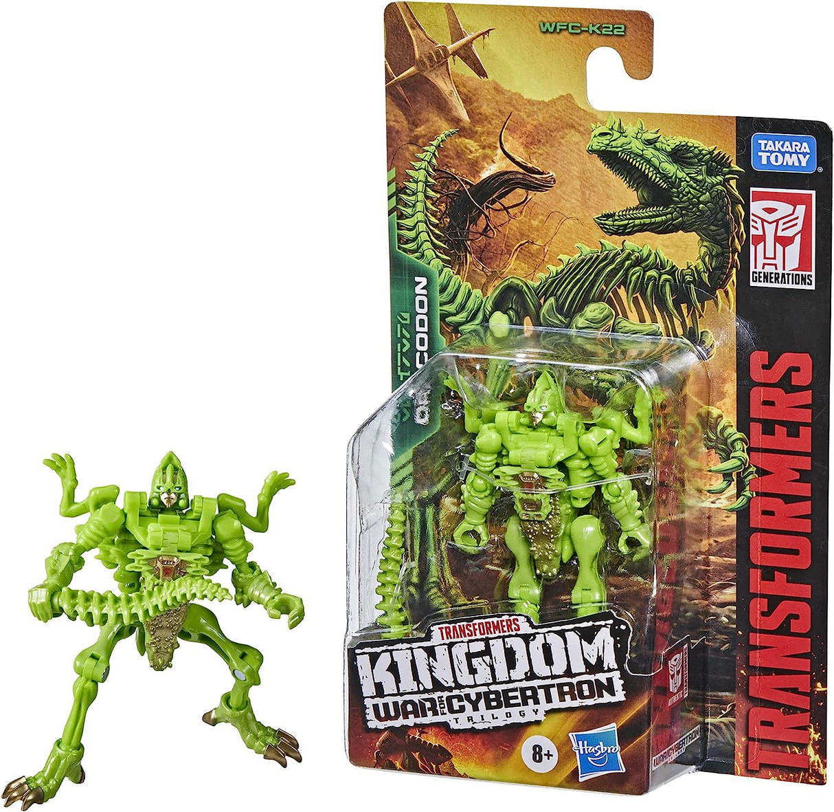 Transformers Toys Generations War for Cybertron: Kingdom Core Class WFC-K22 Dracodon Action Figure - Kids Ages 8 and Up, 3.5-inch