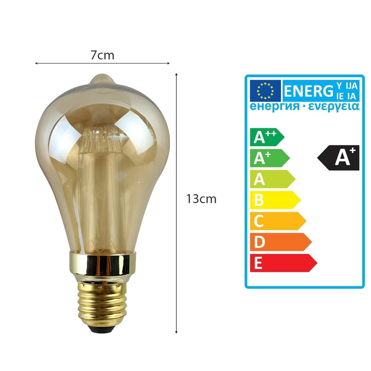 E27 Vintage Filament Bulbs Edison light bulb 3W Non dimmable~5061