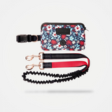 Floral Navy Hands Free Dog Leash