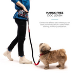 Floral Navy Hands Free Dog Leash