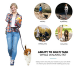 Floral Navy Hands Free Dog Leash