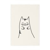 Cat cotton tea towel, 50 x 70 cm, organic cotton