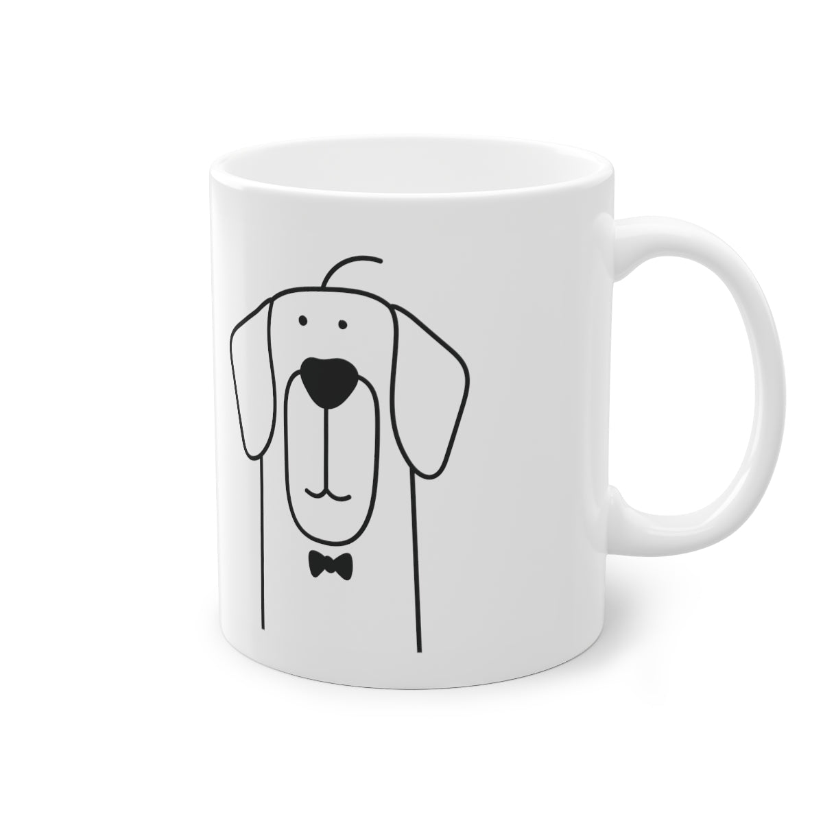 Cute dog Retriever mug, white, 325 ml / 11 oz Coffee mug, tea mug for kids, children, puppies mug for dog lovers, dog owners