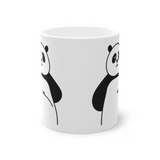 Cute Panda mug funny bear mug, white, 325 ml / 11 oz Coffee mug, tea mug for kids