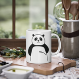 Cute Panda mug funny bear mug, white, 325 ml / 11 oz Coffee mug, tea mug for kids