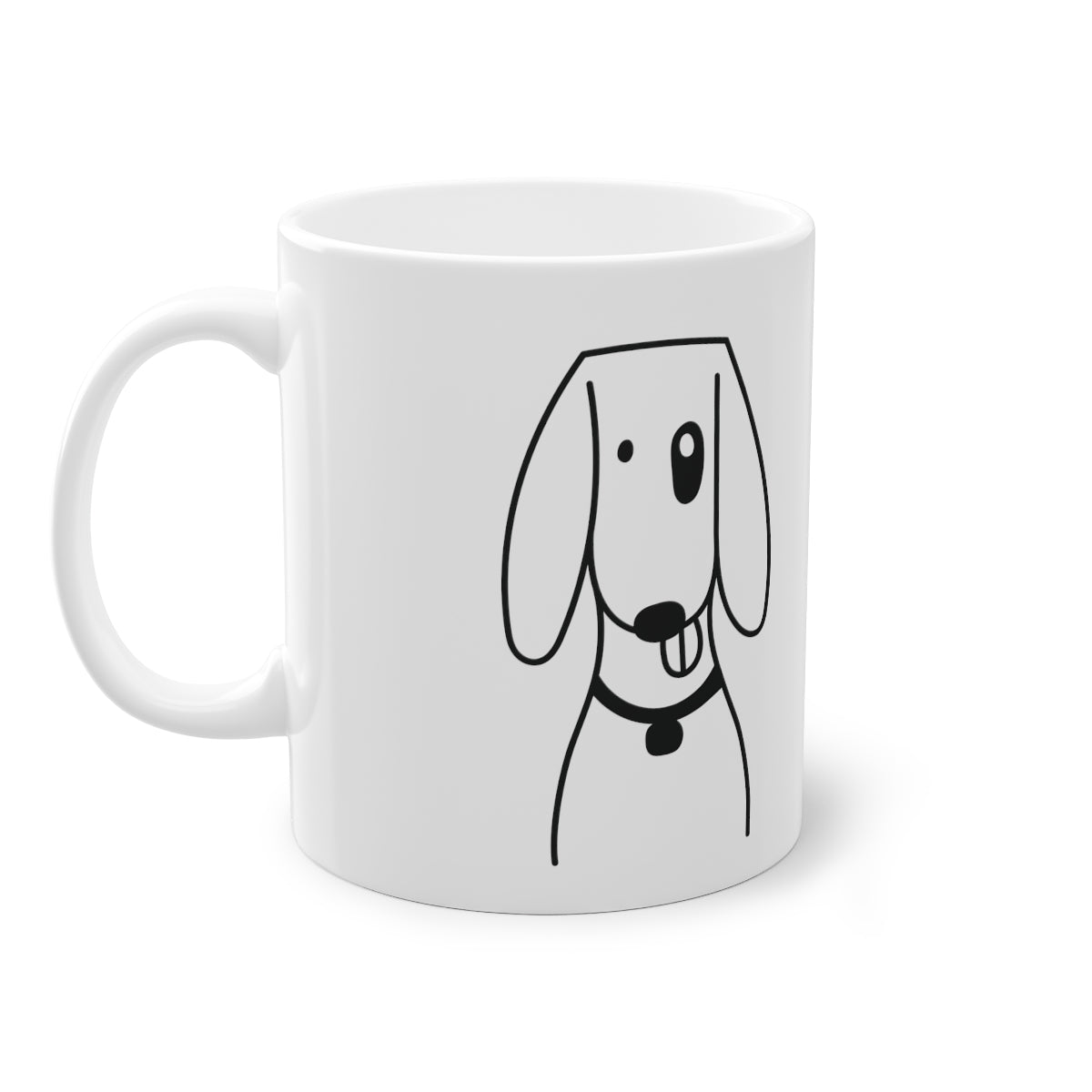 Cute dog Foxhund mug, white, 325 ml / 11 oz Coffee mug, tea mug for kids, children, puppies mug for dog lovers, dog owners