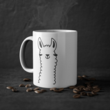 Cute Llama funny mug, white, 325 ml / 11 oz Coffee mug, tea mug for kids