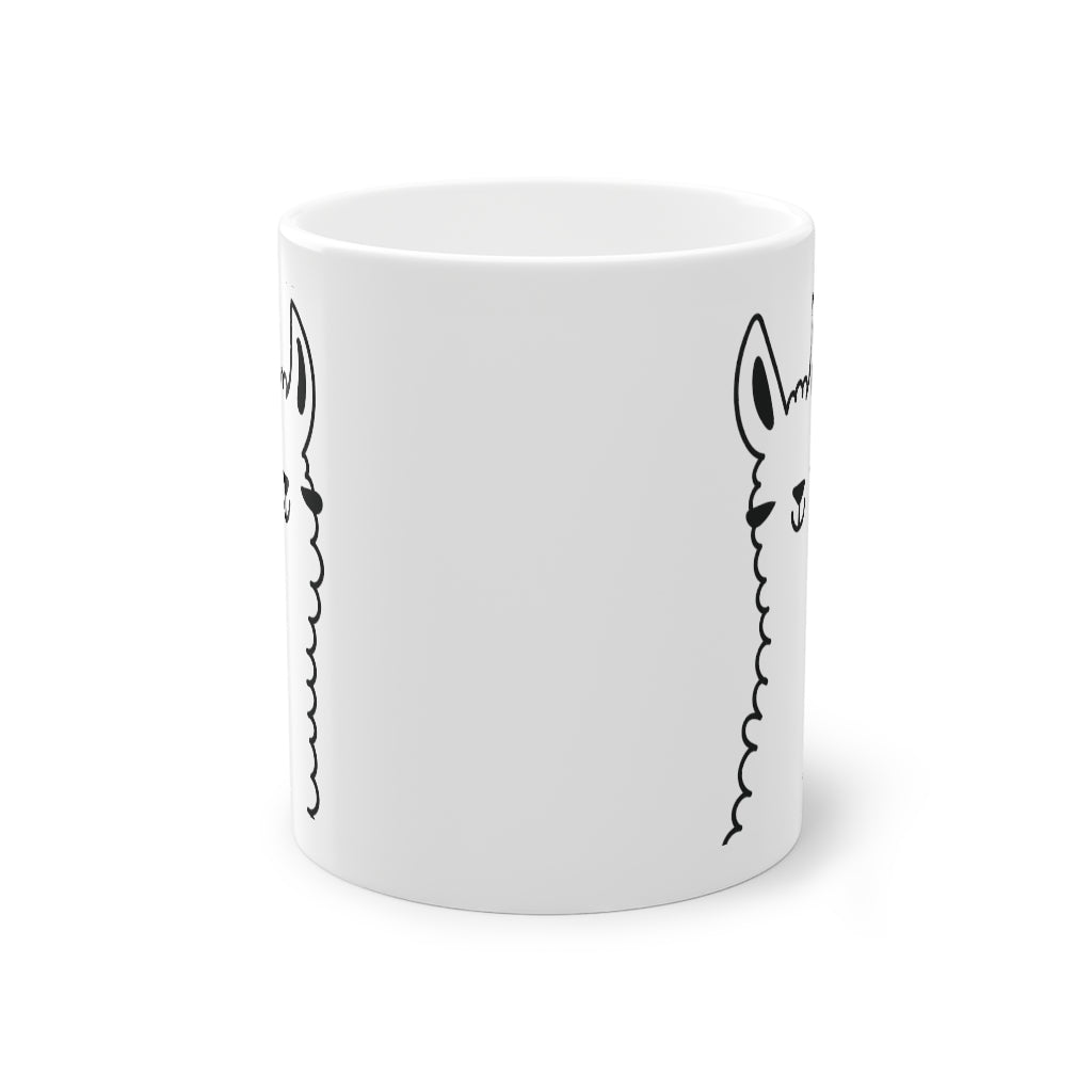 Cute Llama funny mug, white, 325 ml / 11 oz Coffee mug, tea mug for kids