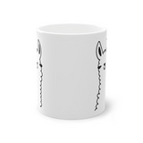 Cute Llama funny mug, white, 325 ml / 11 oz Coffee mug, tea mug for kids