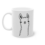 Cute Llama funny mug, white, 325 ml / 11 oz Coffee mug, tea mug for kids