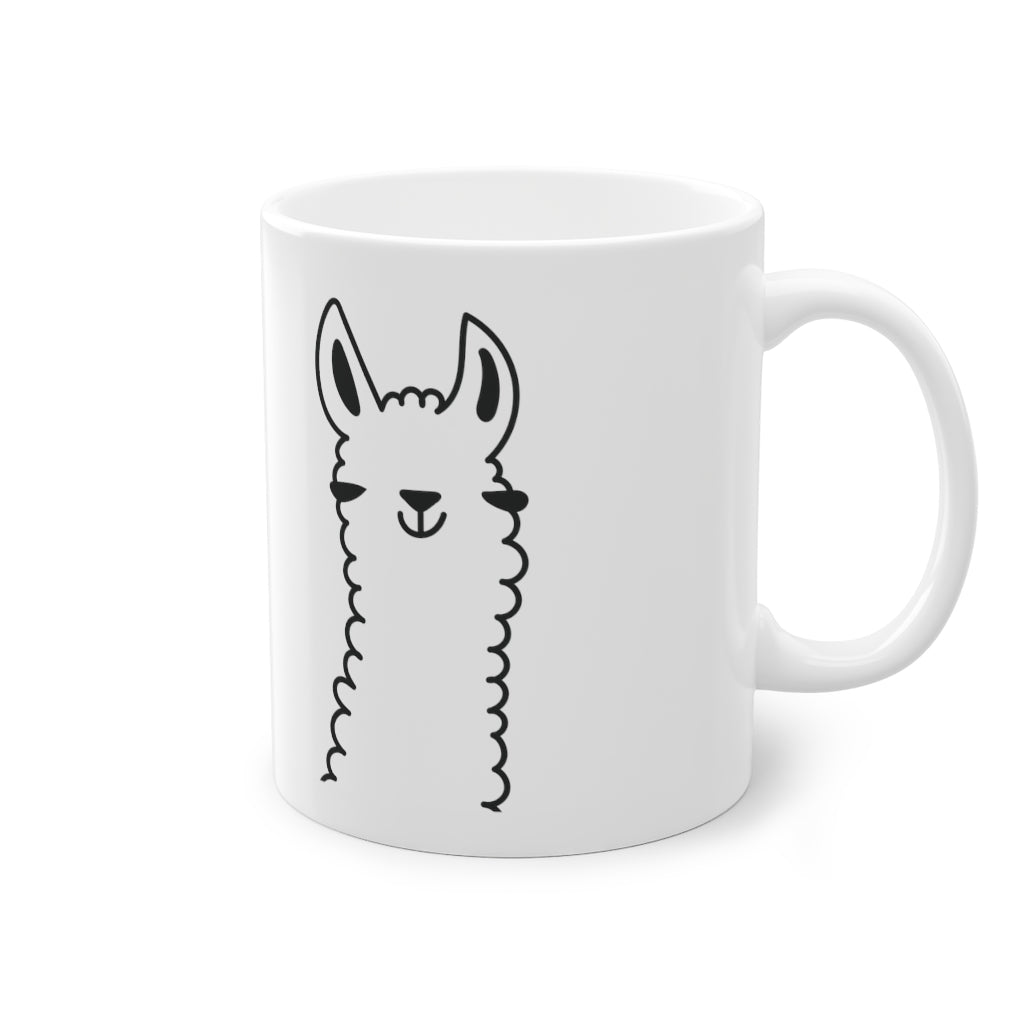 Cute Llama funny mug, white, 325 ml / 11 oz Coffee mug, tea mug for kids