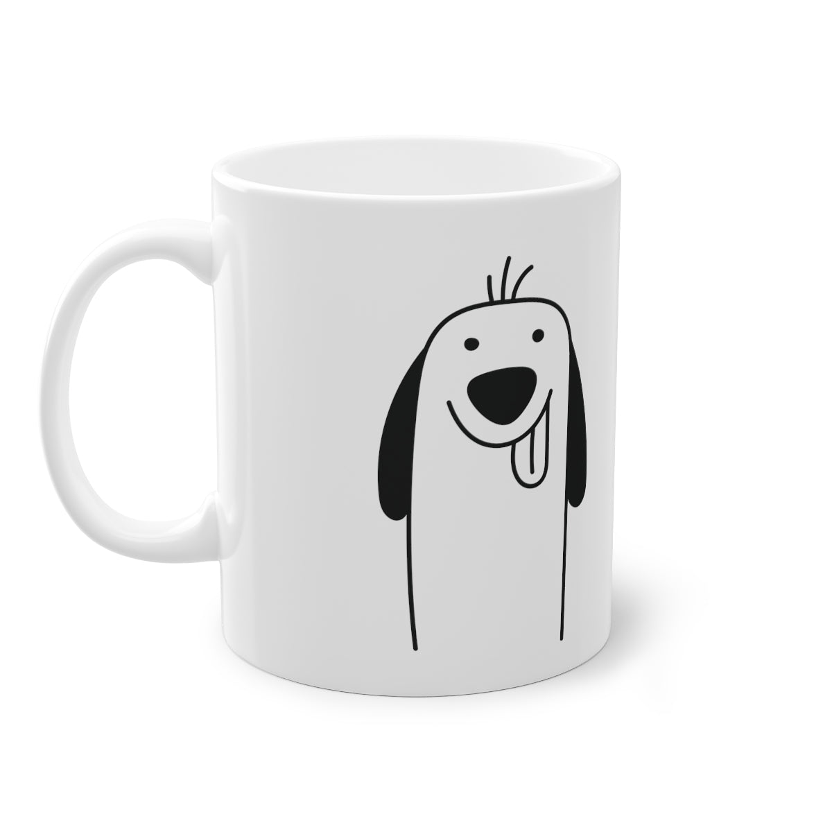 Cute dog Spaniel mug, white, 325 ml / 11 oz Coffee mug, tea mug for kids, children, puppies mug for dog lovers, dog owners