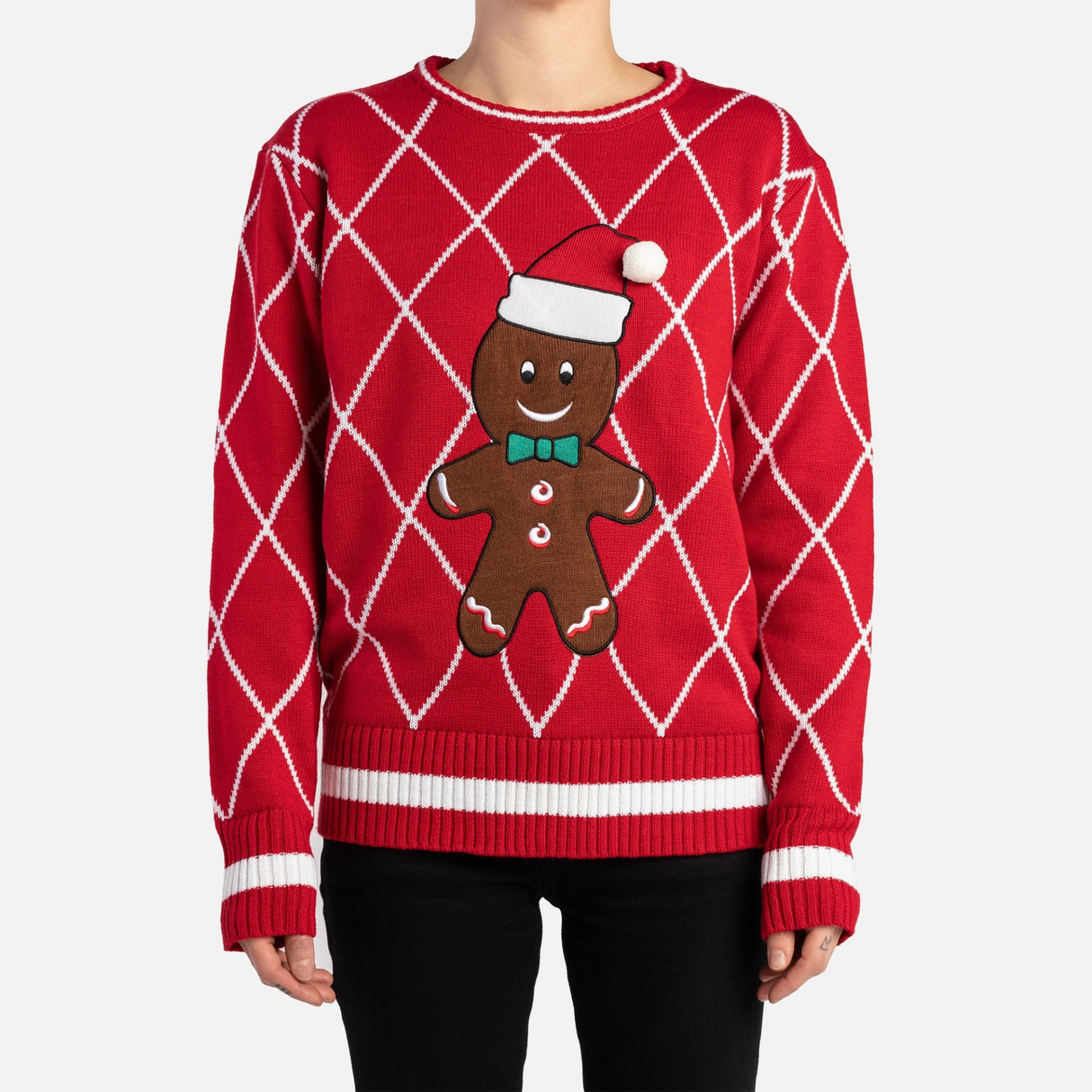 Matching Human Ugly Xmas Sweater - Gingerbread