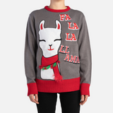 Matching Human Ugly Xmas Sweater - Fa La La Llama