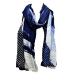 Serenity Indigo handprinted scarf